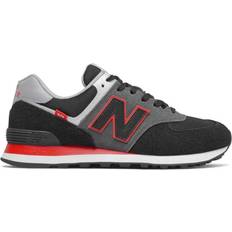 New Balance 574 M - Black with velocity Red