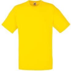 Men - Yellow T-shirts Fruit of the Loom Valueweight T-shirt - Yellow