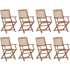 vidaXL 3075084 8-pack Garden Dining Chair