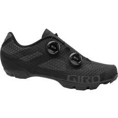 Velcro Cycling Shoes Giro Sector M - Black/Dark Shadow
