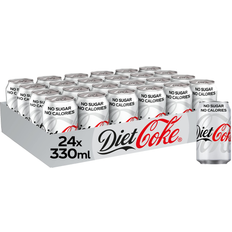 Caffeine Fizzy Drinks Coca-Cola Diet Coke 8260g 33cl 24pack