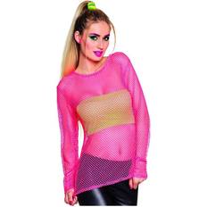 Boland 80s Net Sweater Neon Pink