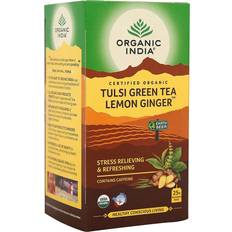 Organic India Tulsi Green Tea Lemon Ginger 45g 25pcs
