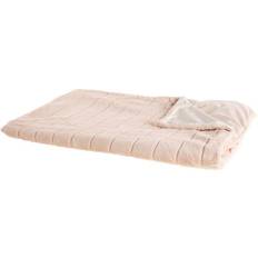 Stripes Blankets Beliani Smahra Blankets Pink (200x150cm)