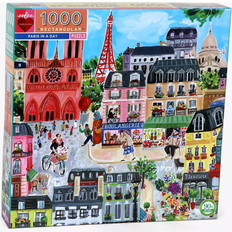 Jigsaw Puzzles Eeboo Love Paris in a Day 1000 Pieces