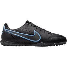 Nike 46 ⅔ - Men Football Shoes Nike React Tiempo Legend 9 Pro TF - Black/Iron Grey/Black