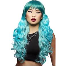 Turquoise Wigs Smiffys Manic Panic Mermaid Ombre Siren Wig