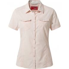 Polyamide Shirts Craghoppers W Nosilife Adventure II Short Sleeves Shirt - Seashell Pink