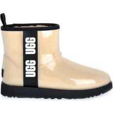 Pink - Women Boots UGG Classic Clear Mini - Natural/Black