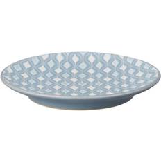 Denby Impression Blue Hourglass Dessert Plate 17cm