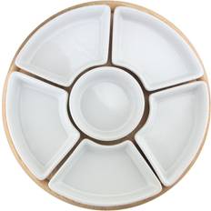 Beige Serving Dishes Apollo Housewares Lazy Susan with Dishes Serving Dish 33cm 7pcs