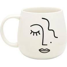 Sass & Belle Abstract Faces Mug