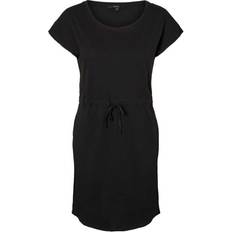 Organic - Organic Fabric - Solid Colours Dresses Vero Moda April Short Dress - Black