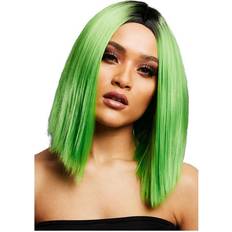 Smiffys Fever Kylie Wig Lime Green