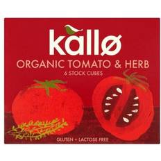 Lemon/Lime Spices, Flavoring & Sauces Kallo Organic Tomato & Herb Stock Cubes 66g 6pcs