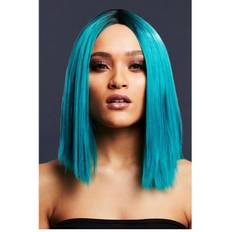 Turquoise Short Wigs Fancy Dress Smiffys Fever Kylie Wig Teal
