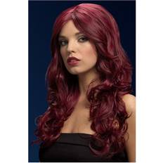 Smiffys Fever Nicole Wig Red Cherry