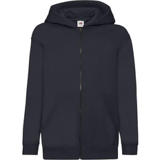 Fruit of the Loom Kid's Hooded Sweatshirt Jacket - Deep Navy