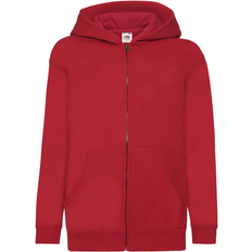 Fruit of the Loom Kid's Hooded Sweatshirt Jacket - Red