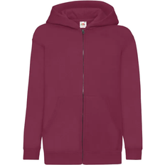 Fruit of the Loom Kid's Hooded Sweatshirt Jacket - Burgundy