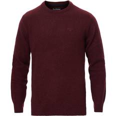 Barbour Silk Jumpers Barbour Tisbury Wool Crew Neck - Ruby