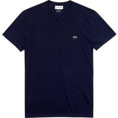 Lacoste Men's Crew Neck Pima T-shirt- Navy Blue