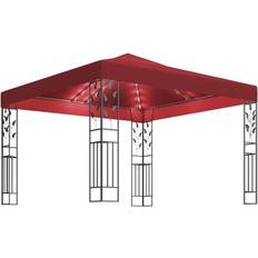 vidaXL Gazebo with String Lights 3x3 m