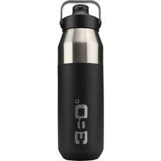 Silver Water Bottles Wide Mouth Insulated Water Bottle 1L