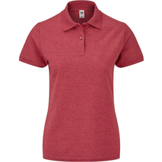 Fruit of the Loom Ladies 65/35 Polo Shirt - Heather Red