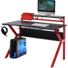 Gaming Accessories Homcom Gaming Desk Computer Table - Red