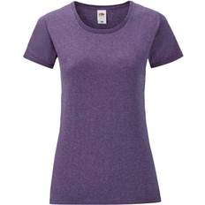 Fruit of the Loom Women's Iconic T-Shirt - Heather Purple