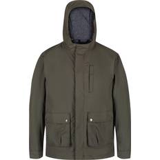 Regatta Bazyl II Waterproof Hooded Shell Jacket - Dark Khaki