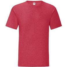 Fruit of the Loom Iconic T-shirt 5-pack - Heather Red