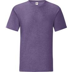 Fruit of the Loom Iconic T-shirt 5-pack - Heather Purple