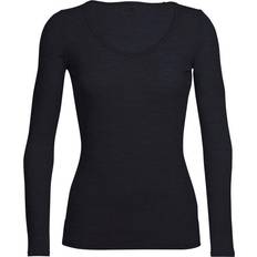 Icebreaker Sportswear Garment T-shirts & Tank Tops Icebreaker Merino Siren Long Sleeve Sweetheart Top Women - Black