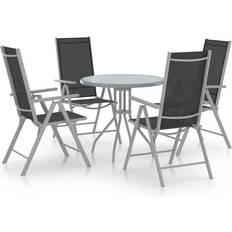 vidaXL 3070657 Patio Dining Set, 1 Table incl. 4 Chairs