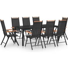 vidaXL 3070627 Patio Dining Set, 1 Table incl. 8 Chairs