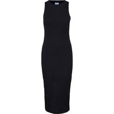 Organic - Organic Fabric - Solid Colours Dresses Vero Moda Tight Fit Midi Dress - Black