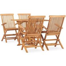 vidaXL 3059982 Patio Dining Set, 1 Table incl. 4 Chairs