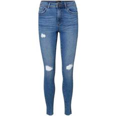 Vero Moda Tanya Normal Waist Skinny Fit Jeans - Blue/Medium Blue Denim