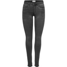 Only Royal Regular Skinny Fit Jeans - Grey/Dark Grey Denim