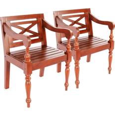 vidaXL Batavia Kitchen Chair 82cm 2pcs