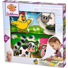 Knob Puzzles Eichhorn feeling Puzzle with Fabric 5 Pieces