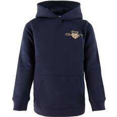 Gant Archive Shield Logo Hoodie - Evening Blue