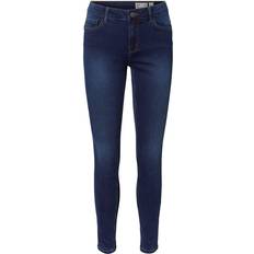 Vero Moda Slim Fit Medium Waist Jeans - Blue/Dark Blue Denim