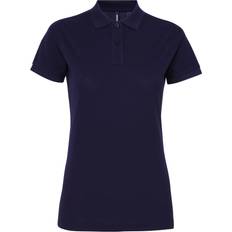 ASQUITH & FOX Women's Short Sleeve Performance Blend Polo Shirt - Navy