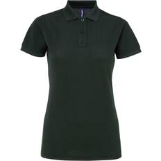 ASQUITH & FOX Women's Short Sleeve Performance Blend Polo Shirt - Bottle