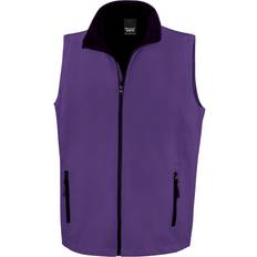 Result Printable Softshell Bodywarmer - Purple/Black