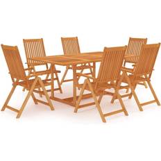 vidaXL 3059540 Patio Dining Set, 1 Table incl. 6 Chairs