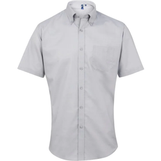 Premier Signature Oxford Short Sleeve Work Shirt - Silver